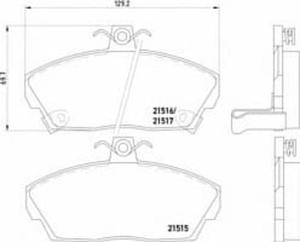 2151503 TX 2151503 KLOCKI HAMULCOWE HONDA CIVIC/ROVER 200/400/800 18MM WVA21515 Z CZUJNIKIEM ZE...