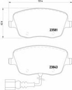 2358102 TX 2358102 KLOCKI HAMULCOWE SEAT CORDOBA/IBIZA/SKODA FABIA/ROOMSTER/VW POLO 19MM WVA23581 Z CZUJNIKIEM ZE SRUBAMI KPL TEXTAR KLOCKI [906464] - 2175017484