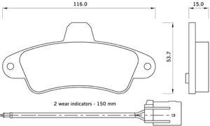 725081 FOM 725081 KLOCKI HAMULCOWE FORD COUGAR, MONDEO FOMAR KLOCKI ZACHODNIE [908220] - 2174958144