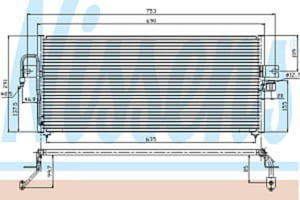 94361 NIS 94361 SKRAPLACZ KLIMATYZACJI NISSAN ALMERA N15 (95-): 2.0 DD M +/-, 1.6 I 16V M +/-, 1.4...