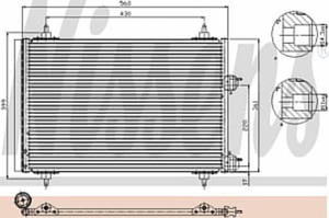 94570 NIS 94570 SKRAPLACZ KLIMATYZACJI PEUGEOT 307 (00-): 1.6 I 16V M +/-, 2.0 I 16V M +/-, 1.4 I M...