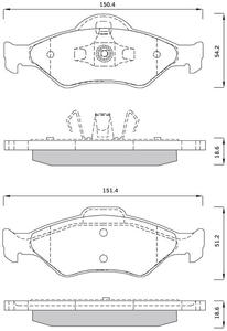 685381 FOM 685381 KLOCKI HAMULCOWE FORD COURIER, FIESTA, KA FOMAR KLOCKI ZACHODNIE [909380] - 2175019900