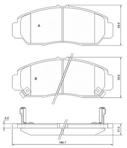 910881 FOM 910881 KLOCKI HAMULCOWE HONDA ACCORD KPL FOMAR KLOCKI ZACHODNIE [910659] - 2174956780