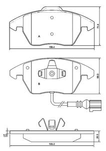 912981 FOM 912981 KLOCKI HAMULCOWE AUDI A3, VW GOLF, TOUR FOMAR KLOCKI ZACHODNIE [910668] - 2175012118