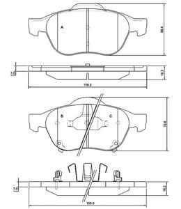 913481 FOM 913481 KLOCKI HAMULCOWE TOYOTA AVENSIS, AVENSIS VERSO FOMAR KPL FOMAR KLOCKI ZACHODNIE [910671] - 2174956783