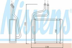 71744 NIS 71744 NAGRZEWNICA FORD MONDEO 8/96-00 2,0 TDCI /1,8 TD ROWNIEZ BENZYNA SZT NISSENS CHLODNICE NISSENS [902184] - 2175014412