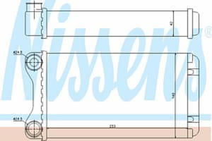 70226 NIS 70226 NAGRZEWNICA AUDI A 4 / S 4 (00-) 1,9TDI /1,8 T/2,5 TDI SZT NISSENS CHLODNICE NISSENS [911085] - 2174967292