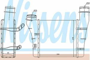96707 NIS 96707 CHLODNICA INTERCOOLER AUDI A 4 / S 4 (00-) 2.0 PD TDi SZT NISSENS CHLODNICE NISSENS [911118] - 2174983781