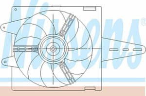 85341 NIS 85341 WENTYLATOR CHLODNICY FIAT MAREA (96-) 1.6 I 16V SZT NISSENS CHLODNICE NISSENS [911208] - 2175019331