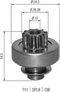 940113020347 MM AMB0347 BENDIX ROZRUSZNIKA - JEEP/PEUGEOT 405/RENAULT CLIO/R19/VOLVO 440/460 TYP...