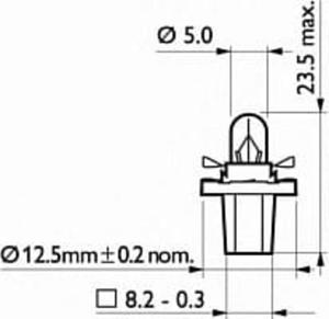 9246 505 17101 PH 12600CP ZAROWKA 12V 2W BAX 8.5D/2 GREEN ZEGARY OPAK 10 CENA ZA 1- SZT PHILIPS...