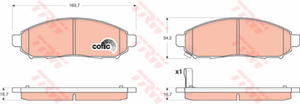 GDB3404 TRW GDB3404 KLOCKI HAMULCOWE NISSAN NAVARA 2.5DCI 05- / PATHFINDER 2.5DCI 05- GR.16.7MM PRZ TRW KPL TRW [912616] - 2175020893