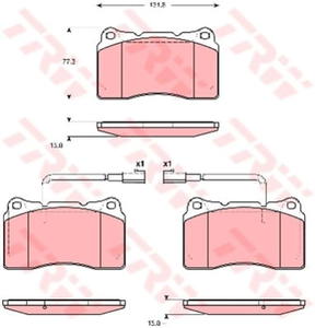 GDB1648 TRW GDB1648 KLOCKI HAMULCOWE ALFA ROMEO 05- / BRERA 06- / SPIDER 06- / LANCIA KAPPA 94-01 GR.15,8MM PRZ TRW [912857] - 2174965904