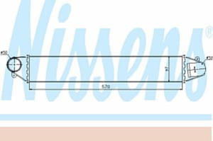 96634 NIS 96634 CHLODNICA INTERCOOLER FORD GALAXY (00-): 1.9 TDI D M/A +/-, SEAT ALHAMBRA (00-): 1.9 TDI D M/A +/-, 1 SZT NISSENS CHLODNICE (G [931244] - 2175018887