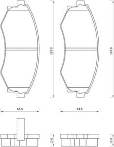 448781 FOM 448781 KLOCKI HAMULCOWE HYUNDAI COUPE/ ELANTRA/LANTRA/ SONATA/ NISSAN PRAIRIE/ PRIMERA GR.17MM* FOMAR KLOCKI ZACHODNIE FOMA [936420] - 2174980937