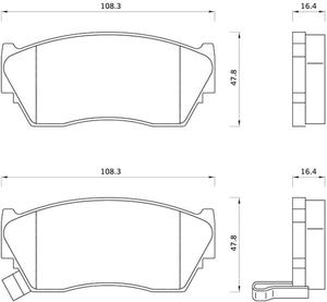 484081 FOM 484081 KLOCKI HAMULCOWE NISSAN SUNNY 01/92- GR.16,4MM* FOMAR KLOCKI ZACHODNIE [942527] - 2174985926