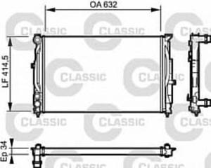 232361 V 232361 CHLODNICA AUDI A 4 / S 4 (94-): 1.6 I A +/-, 1.9 TDI D A +/-, 1.9 TDI D M -, 1.8 I TURBO 20V A +/-, VW SZT VALEO CHLODNICE [944101] - 2174969357