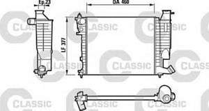 232534 V 232534 CHLODNICA PEUGEOT 306 1,1-1,6 / CITROEN XSARA 97-05 / CITROEN ZX 1,1-1,4 VALEO SZT VALEO CHLODNICE VALEO [944823] - 2174969373