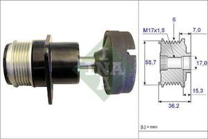 535 0157 10 L 535015710 SPRZEGLO ALTERNATORA FORD FOCUS/MONDEO IV 1.8 DI/TDCI/TDDI 07 SZT INA ROLKI INA [952593] - 2174970928