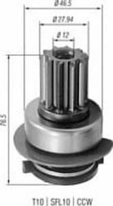 940113020223 MM AMB0223 BENDIX ROZRUSZNIKA - AUDI/VW/SEAT/SKODA 1.8 20V/1.8T SZT MAGNETI MARELLI ALTERNATORY I ROZRUSZNIKI M [954069] - 2174960194