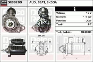 DRS6290 DR DRS6290 ROZRUSZNIK AUDI A3/SEAT IBIZA/OCTAVIA/VW GOLF III/PASSAT/VENTO CS 294/CS 618...