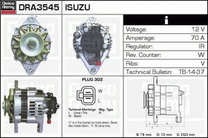 DRA3545N DR DRA3545N ALTERNATOR [NOWY] OPEL ASTRA I/COMBO/CORSA B/VECTRA B 1.5 D/1.7 D SZT REMY ALTERNATORY I ROZRUSZNIKI REMY [1068472] - 2174999551