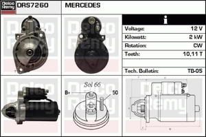 DRS7260X DR DRS7260X ROZRUSZNIK MERCEDES CLK/KLASA C/E/S/SPRINTER/VARIO/VITO SZT REMY ALTERNATORY I...