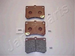 PA-342AF JP PA-342AF KLOCKI HAMULCOWE MAZDA 323 F IV (BG) 1.8 16V GT JAPANPARTS MULTILINIA JAPANPARTS [1257261] - 2175012518