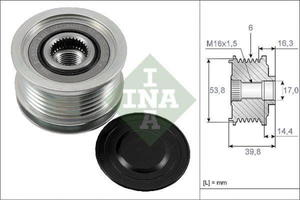 535 0170 10 L 535017010 SPRZEGLO ALTERNATORA CITR C-CROSSER/MITS OUTLANDER/PEUG 4007 2.2 HDI SZT INA ROLKI (PG) (PK) INA [1020312] - 2175023900