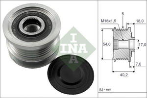 535 0143 10 L 535014310 SPRZEGLO ALTERNATORA ALTERNATORA OPEL ASTRA H 1.6 04 SZT INA ROLKI (PG) (PK) INA [1020278] - 2175024630