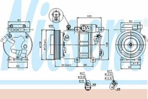 89285 NIS 89285 SPREZARKA KLIMATYZACJI HYUNDAI I30 (07-): 1.4I 16V G AUT., 1.4I 16V G M, 1.6I 16V G AUT., 1.6I 16V G M, KIA CEE'D (07-): 1. SZT NISSEN [1461955] - 2175026534