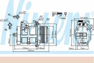 89077 NIS 89077 SPREZARKA KLIMATYZACJI BMW X5 E 53 (00-): 3.0 D D AUT., 3.0 D D M, 3.0 D D M/A, 3.0I G AUT., 3.0I G M, 4.4I G M/A SZT NISSENS [1461967] - 2175026871