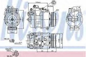 89198 NIS 89198 SPREZARKA KLIMATYZACJI BMW 5 E60-E61 (03-): 540I G AUT., 540I G M, 545I G AUT.,...