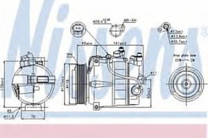 89200 NIS 89200 SPREZARKA KLIMATYZACJI MERCEDES C-CLASS W 204 (07-): C 180 CDI D AUT., C 180 CDI D M, C 180 CGI G AUT., C 180 CGI G M, C 18 SZT NISSEN [1461975] - 2175027308