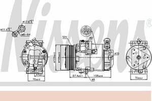 89215 NIS 89215 SPREZARKA KLIMATYZACJI OPEL ASTRA H (04-): 1.2I 16V G AUT., 1.2I 16V G M, 1.4I 16V G AUT., 1.8I 16V G AUT., VAUXHALL ASTRA SZT NISSENS [1461978] - 2175028257