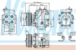 89235 NIS 89235 SPREZARKA KLIMATYZACJI HONDA CITY (03-): 1.4I G M, HONDA JAZZ (02-): 1.2I G M, 1.4I...