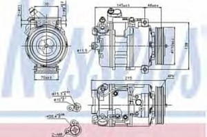 89417 NIS 89417 SPREZARKA KLIMATYZACJI BMW 5 E60-E61 (03-): 540I G AUT., 540I G M, 545I G AUT.,...