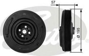 TVD1033 G TVD1033 KOLO PASOWE AUDI A6/VW T4 2.3/2.4/2.5D/TDI VW LT/TRANSPORTER 97- 193X50/6PK SZT GATES KOLA PASOWE WALU KORBOWEGO (PG) (PK) GAT [1112858] - 2175026593