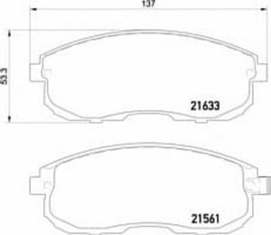 2163301 TX 2163301 KLOCKI HAMULCOWE SUZUKI SX4 06-,PRZOD KPL TEXTAR KLOCKI (PM) (GR) TEXTAR [1606687] - 2175026478