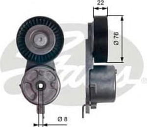 T39141 G T39141 ROLKA MICRO-V NAPINAJACA NAPINACZ PASKA MICRO-V FORD GALAXY 06- MONDEO 07- 1.8 TDCI GATES ROLKI (PG) (PK) GATES [1100157] - 2175029005