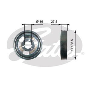 TVD1117 G TVD1117 KOLO PASOWE WALU KORB CITROEN - C3 - 1.4 16V/1.6 16V 09- SZT GATES KOLA PASOWE WALU KORBOWEGO (PG) (PK) GATES [1631482] - 2175031292