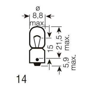 4050300838489 3893 ZAROWKA 12V 4W  BA9S SZT OSRAM OSRAM ZAROWKI (PT) (BC) OSRAM [1037862] - 2175031537