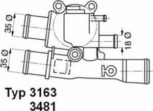 3481.88D WHR 3481.88D TERMOSTAT FIAT WAHLER TERMOSTATY (GJ) (PT) WAHLER [1893169] - 2175036541