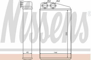 73249 NIS 73249 NAGRZEWNICA  RENAULT SCENIC II 06/03- /MEGANE II WSZYSTKIE SILNIKI    / 260X158X42/ SZT NISSENS CHLODNICE (GJ) (PT) NISSENS [1883016] - 2175036755
