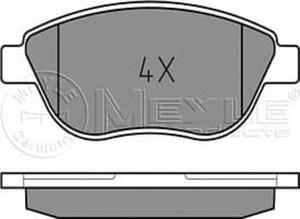 KLOCKI HAM. FIAT P. STILO 1,8 16V/1,9D BEZ CZUJNIK MEYLE 0252370819 - 2175040958