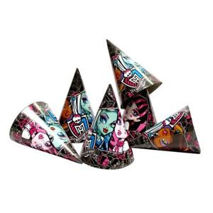 Czapeczki urodzinowe Monster High 6szt./op. - 2832938842