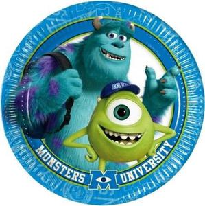 Talerzyki papierowe Monsters University 8szt./op. - 2832939141