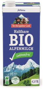 Mleko Alpejskie UHT o Obnionej Zawartoci Laktozy (min. 1,5 % tuszczu) BIO 1 litr Berchtesgadener Land - 2869722000