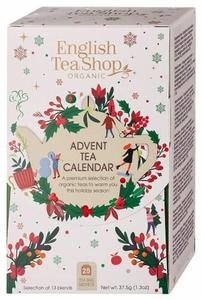 Kalendarz Adwentowy Biay, Herbaty i Herbatki BIO, 13 Smakw (25 x 1,5 g) 37,5 g English Tea Shop Organic - 2876660712