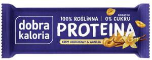 Baton Proteinowy Krem Orzechowy & Wanilia Bez Dodatku Cukrw 45 g Dobra Kaloria - 2871862765